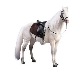 JXK 1/12温血马兵人坐骑仿真动物模型家居室内摆件树脂玩具手办