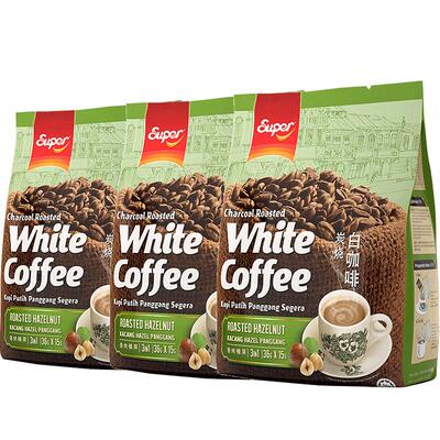 super超级炭烧榛果味白咖啡3袋
