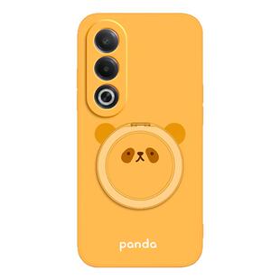 圆脸熊猫适用oppoA3活力版手机壳A3x/A3i/A3iplus新款oppo5G套PKD110硅胶带支架支点壳全包防摔男女高级外壳