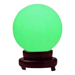 天然原石大夜明珠发光水晶玉石球超亮荧光球客厅夜光饰品摆件礼物