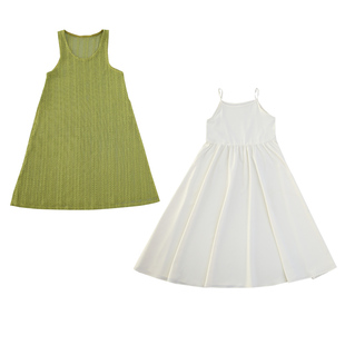 女童连衣裙夏季新款儿童时髦夏装洋气度假裙子大童夏天海边吊带裙