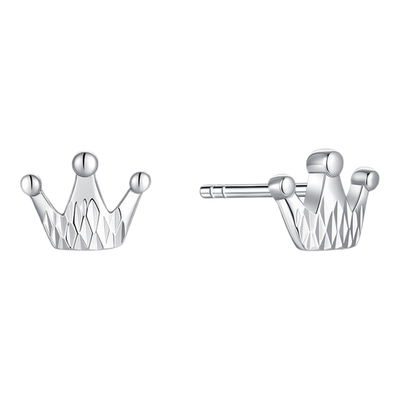 潮宏基铂雅皇冠铂金耳饰PT950