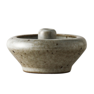 九土手工粗陶油灯茶空间氛围灯茶室香插灯盏手工粗陶盏酥油灯烛台