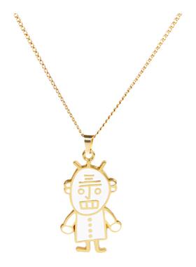 丁老头钛钢十字链项链