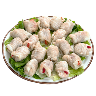 趣十八番潮汕手工鱼册汕头特产鱼卷鱼皮饺子达濠鱼丸水饺火锅食材