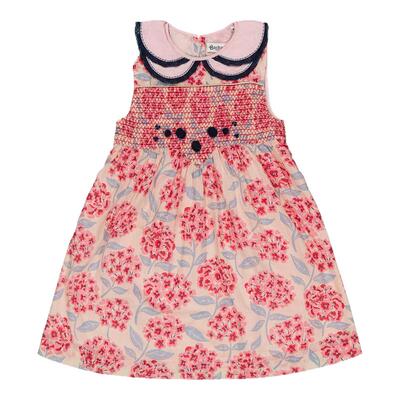 5Z little现货 法国bachaa SS25春夏女宝宝有机棉刺绣翻领连衣裙