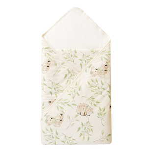 婴儿抱被50克夹棉包单新生儿宝宝加棉盖毯小被子秋季冬天产房包单