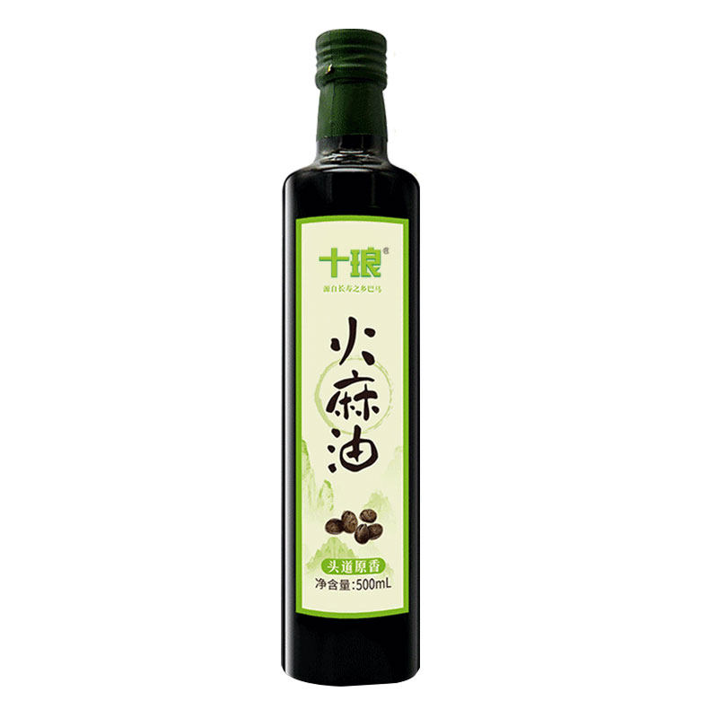 十琅巴马火麻油巴马火麻仁油脱壳火麻籽油物理压榨盒装500ML
