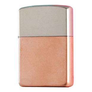 佐罗二代煤油打火机上下拼接加厚纯铜光面紫铜白铜黄铜复古打火机