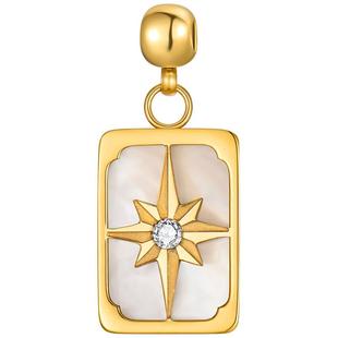 ZEGL小方豆塔罗牌系列项链女款命运之轮吊坠锁骨链个性小众配饰品