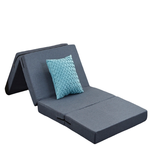 日式四折叠海绵折叠床垫打地铺午睡办公室单人午休息垫懒人榻榻米