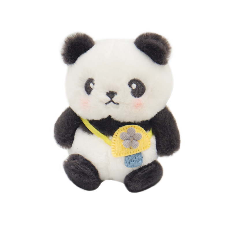 可爱毛绒熊猫车尾部挂件汽车后备箱车外公仔玩偶车内饰品摆件礼物