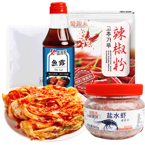 韩国泡菜调料组合泡菜酱辣椒粉鱼露虾酱腌制辣白菜调味品烧烤凉拌