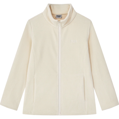 波尼PONY1972女款秋夹克米白休闲轻户外轻便上衣 243W2KJ31OW