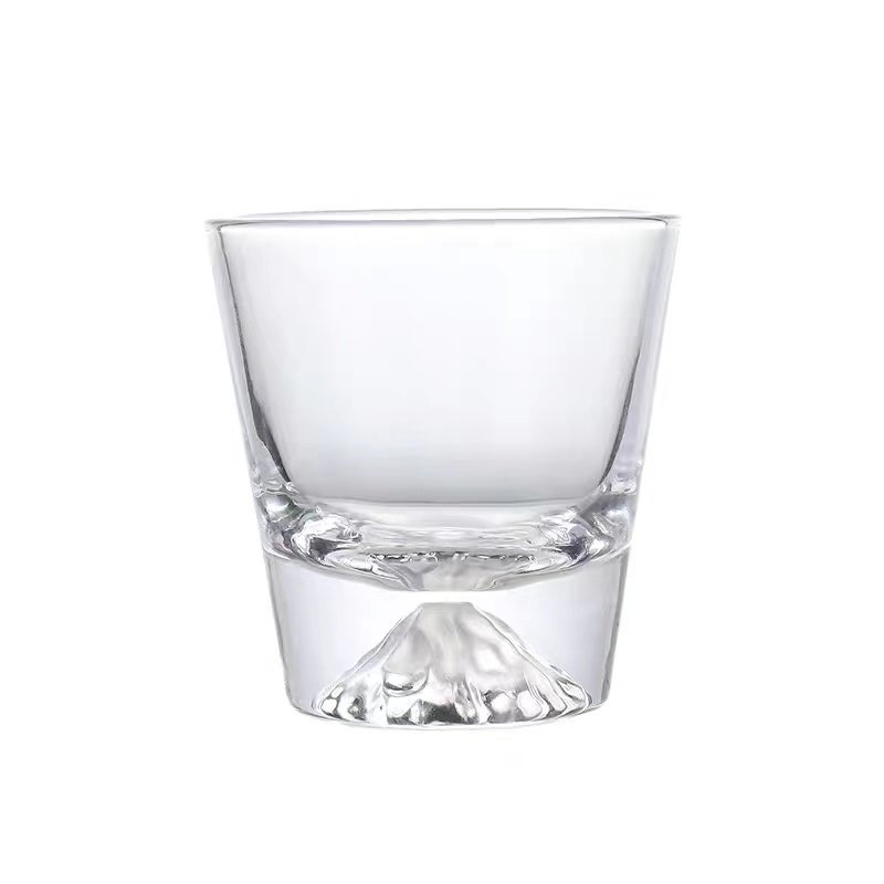 日式创意富士山水晶玻璃水杯