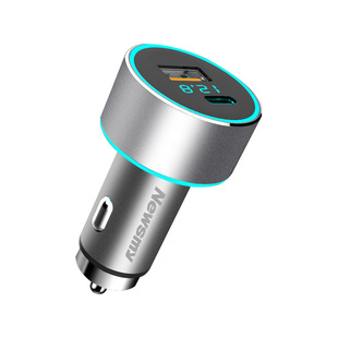 纽曼汽车载充电器超级快充点烟器转换插头PD全协议车充一拖三