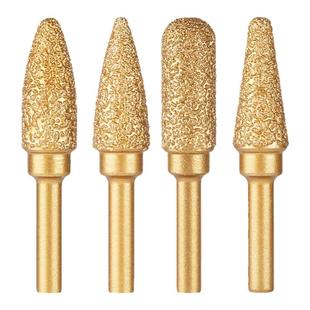 金刚石磨头硬质合金旋转锉打磨钎焊铸铁锉刀手电钻钨钢内磨头锋利