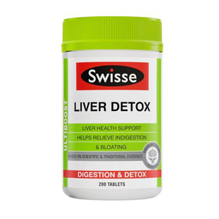 悉尼直发澳洲代购原装swisse liver detox 奶蓟草肝草片200粒