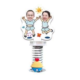 定制车内照片摆件车载情侣饰品创意办公室摆台桌面宝宝儿童相片女