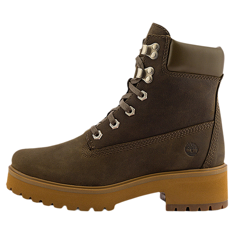 Timberland添柏岚踢不烂户外女鞋真皮高帮潮流6寸高跟马丁靴A2CT5