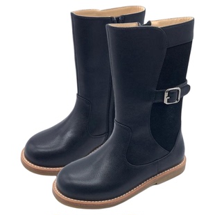 Little家现货西班牙little winkaa FW25女童皮靴长靴短靴加绒