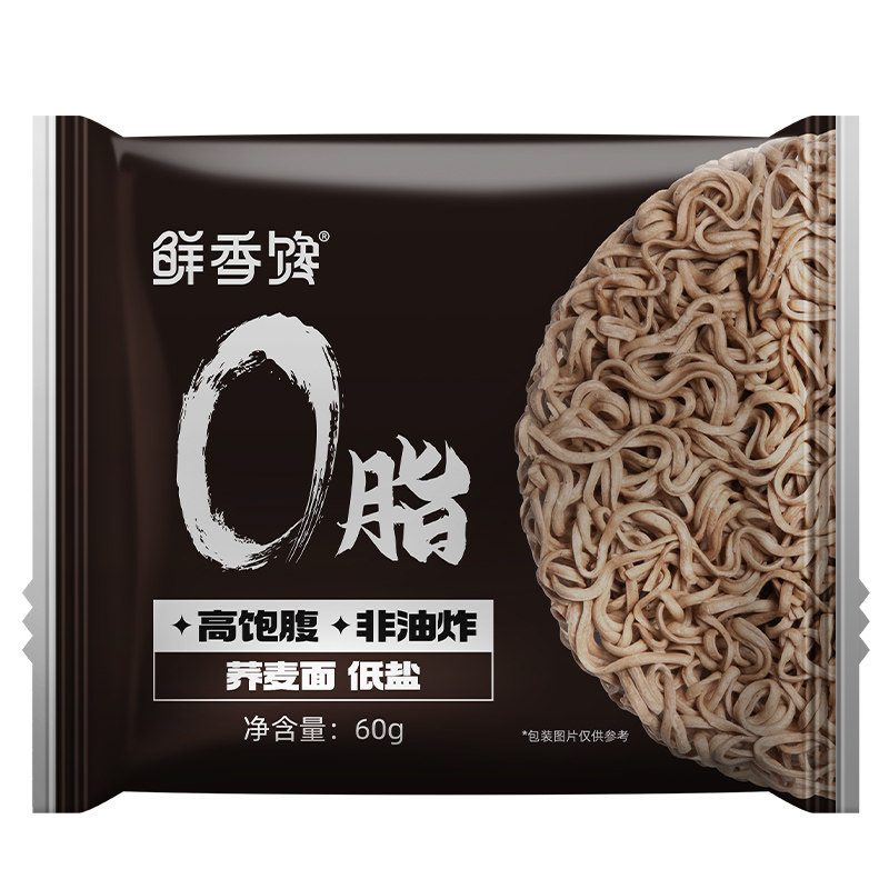 0脂肪非油炸荞麦面方便面