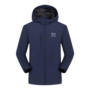 始祖猫冲锋衣男女趣味户外防风雨夹克可爱猫咪情侣秋冬外套潮牌