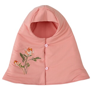 睡眠帽子女纯棉晚上头部保暖睡觉月子帽睡帽头套隔音专用老人头罩