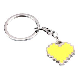 彩色心型挂件传说之下七色灵魂红色决心3D钥匙扣可爱情人节礼物