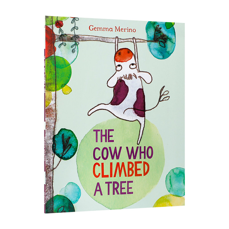 预售英文原版绘本 The Cow Who Climbed a Tree会爬树的奶牛 幼儿性格养成启蒙绘本 教会孩子勇敢尝试 亲子互动共读宝宝睡前故事书