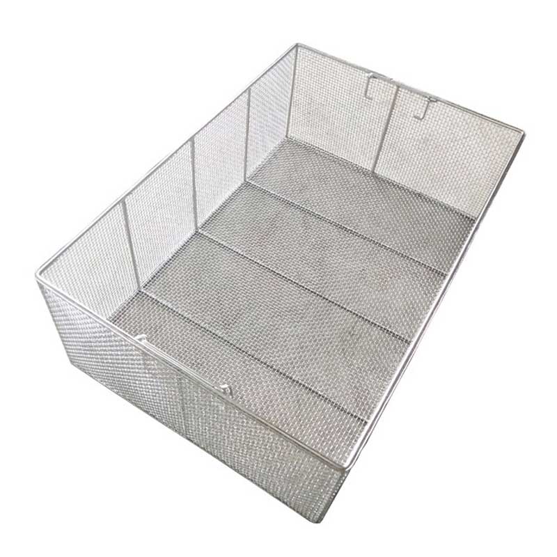 304医用不锈钢消毒盒清洗篮