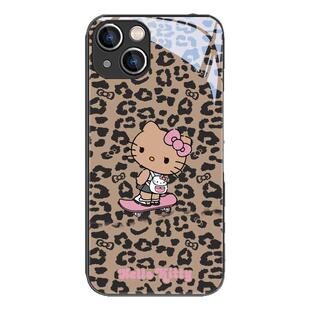 HelloKitty手机壳适用苹果17系列/16promax新款iPhone13mini豹纹黑皮KT猫15/14plus闺蜜12pro女生xs/xr凯蒂猫