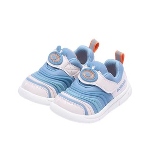 巴布豆学步鞋男宝宝冬季加绒毛毛虫儿童童鞋男童婴儿鞋子机能鞋