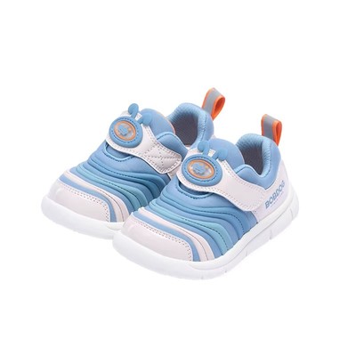 巴布豆学步鞋男宝宝冬季加绒毛毛虫儿童童鞋男童婴儿鞋子机能鞋