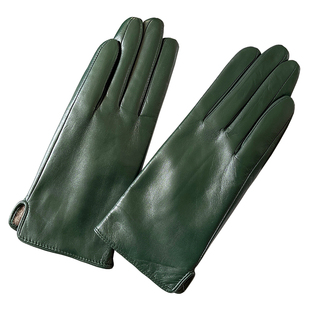 意大利进口小山羊皮真皮手套女冬羊毛里加绒保暖开车骑车触屏修手