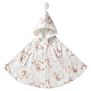 欧孕婴儿斗篷小月龄春秋宝宝外出披风秋冬儿童防风保暖披肩外套