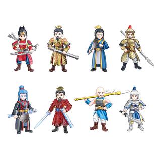 翔竣积木拼装三国群英国潮系列人仔益智玩具男孩曹操郭嘉庞德小人