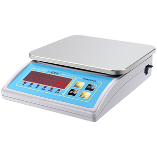 凯衡电子秤奶茶店防水电子称3kg0.1g水吧台小克称6KG商用充电器