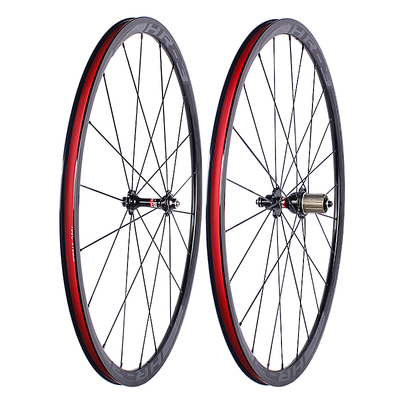 NOVATEC 700C公路车碟刹圈刹轮组 久裕4培林花鼓27/30/40高框轮子