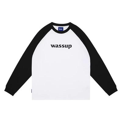 WassupHouse基础插肩长袖T恤