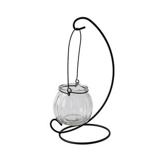 创意悬挂式透明水培玻璃花瓶插花盆绿萝壁挂小鱼缸简约现代小吊瓶