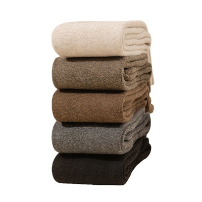 过膝袜女长筒秋冬季纯棉保暖加绒