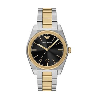 阿玛尼男士钢带时尚优雅石英腕表