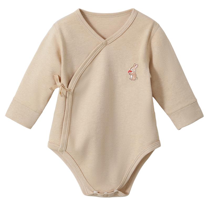 新品!贝肽斯【彩棉】婴儿包屁衣