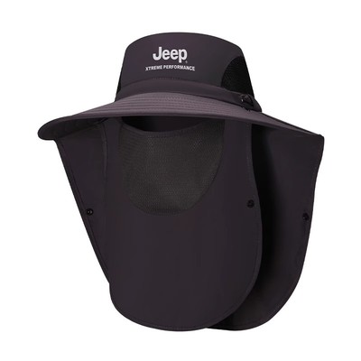 jeep吉普遮阳帽男夏季户外披肩