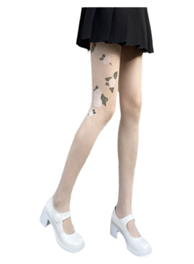 纯欲风2022年爆款玫瑰花朵丝袜
