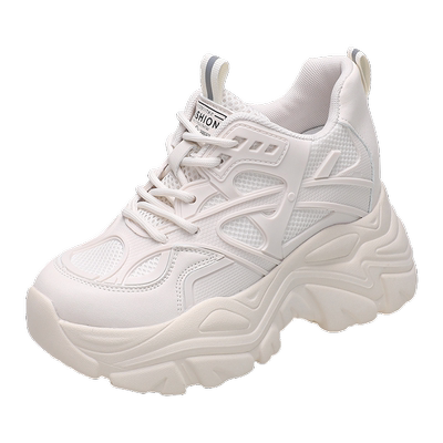 9cm内增高厚底高跟显瘦老爹鞋