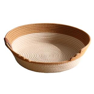 冬季网红藤编猫窝四季通用窝日式编织棉垫保暖宠物睡觉狗窝猫爪板