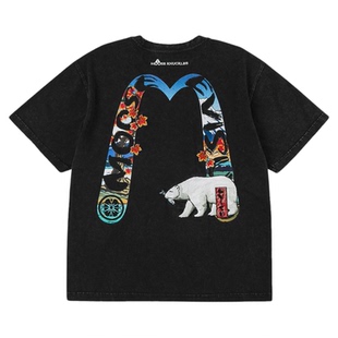 EVISU X Moose Knuckles 2025冬季男士大M印花T恤