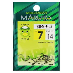 日本进口土肥富鱼钩河童牌伊豆海夕赤袖溪流伊势尼有倒刺鱼钩正品
